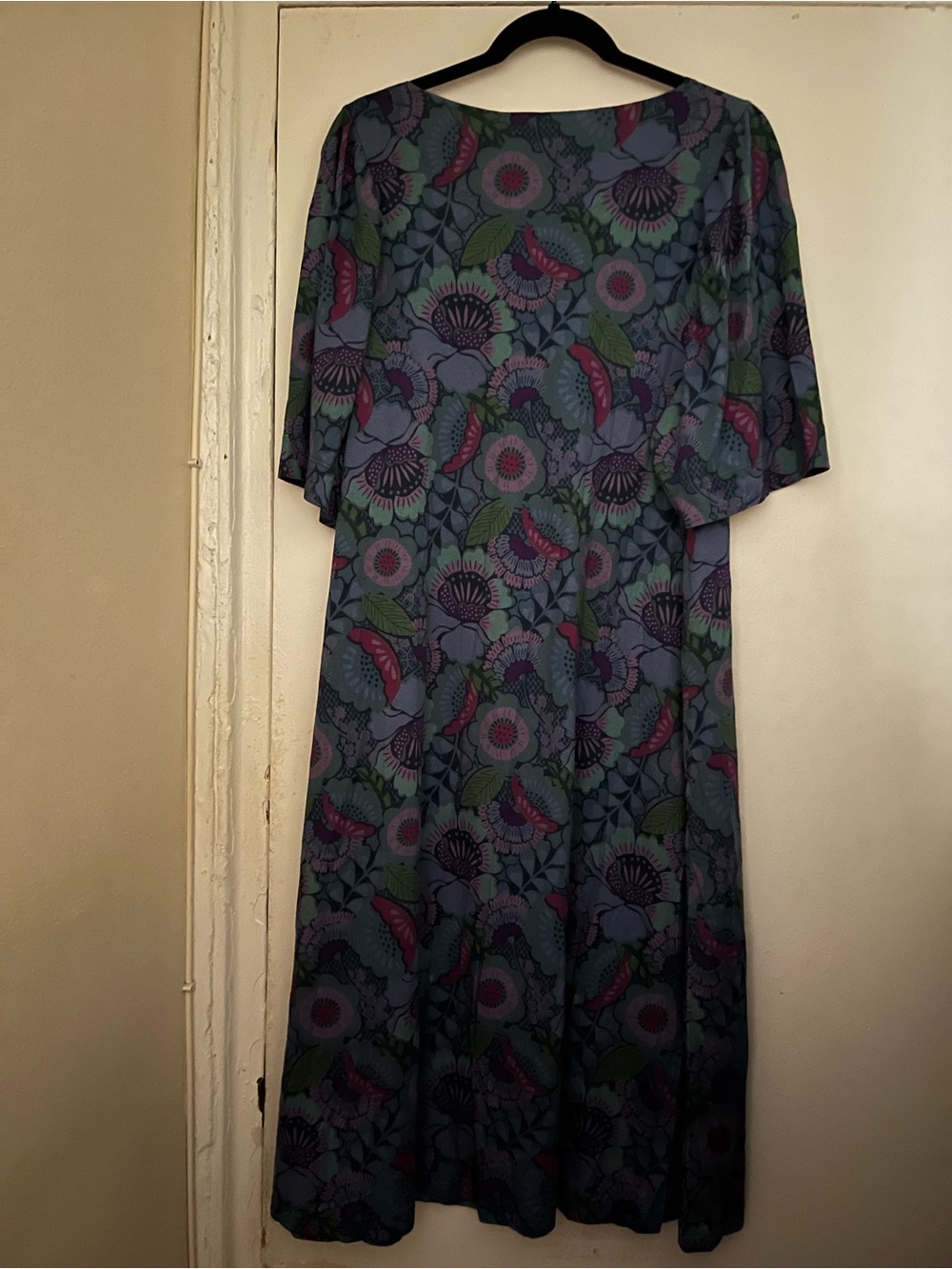 Gudrun Sjoden NWT L Hana dress jewel tones  floral - Picture 5 of 16